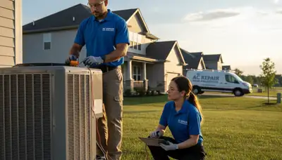 HVAC technician providing professional AC repair service in Indianapolis IN