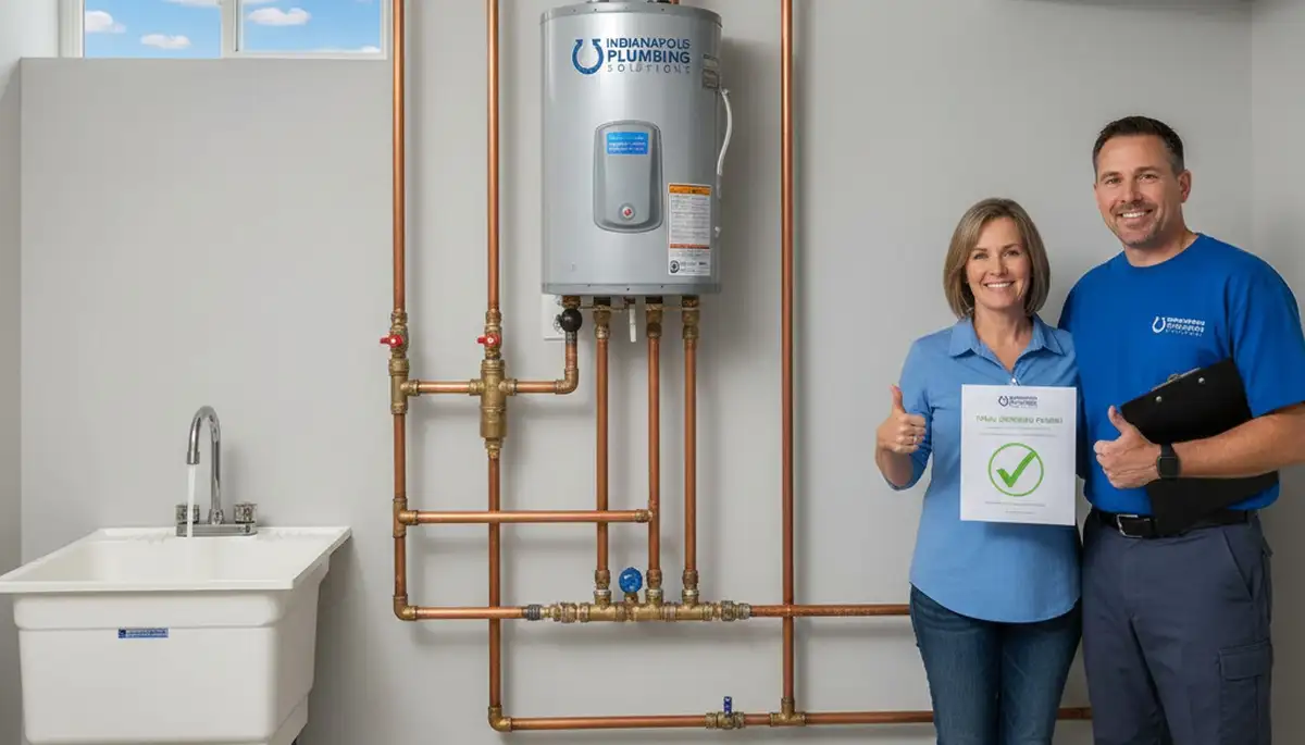 Completed plumbing system by expert technicians at Indianapolis, IN home | Five Star Cooling